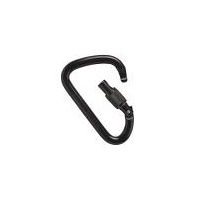MAD ROCK XL STEEL SCREW GATE BLACK CARABINER