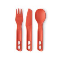 SEA TO SUMMIT PASSAGE CUTLERY SET 3 PIECE - SPICY ORANGE