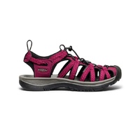 KEEN WOMENS WHISPER SANDALS - BEAUJOLAIS BLACK - US 8
