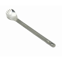 TOAKS TITANIUM LONG HANDLE SPORK WITH POLISHED BOWL