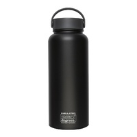 360 DEGREES WIDE MOUTH VACUUM INSULATED SS 1L BOTTLE - BLACK