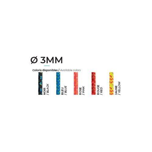 COUSIN TRESTEC 3MM CORD BLACK BLUE 2.5KN PER METER